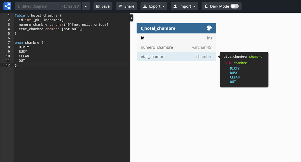 mysql enum